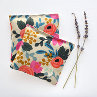 Lavender Sachets in Rosa Floral Canvas - Set of 2