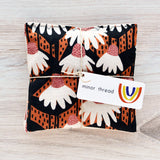 Organic Lavender Sachets in Terracotta Floral - Set of 2