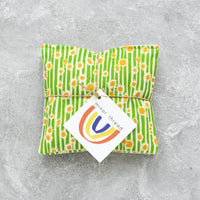 Green Daisy Stripe Lavender Sachet Bundle