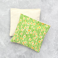 Green Daisy Stripe Lavender Sachet Bundle