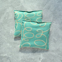 Ribbon Swirls in Soft Aqua Lavender Sachet Bundle