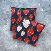 Lavender Sachet Bundle in Navy Giant Strawberries Canvas