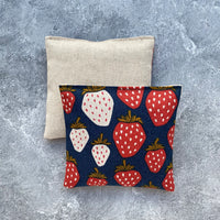 Lavender Sachet Bundle in Navy Giant Strawberries Canvas