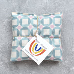 Cane Blocks in Sky Blue Lavender Sachet Bundle