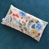 Strawberry Fields Oversized Eye Pillow in Canvas - Natural