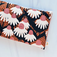 Oversized Eye Pillow in Coneflower - Terracotta