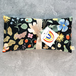 Strawberry Fields Oversized Eye Pillow in Canvas - Black