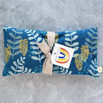 Fern Dell in Azure & Gold Oversized Eye Pillow