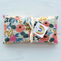 Oversized Eye Pillow in Rosa Floral Pink Canvas