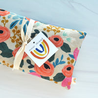 Oversized Eye Pillow in Rosa Floral Pink Canvas