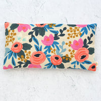 Oversized Eye Pillow in Rosa Floral Pink Canvas