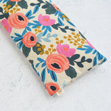 Oversized Eye Pillow in Rosa Floral Pink Canvas