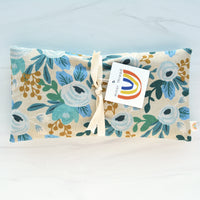 Oversized Eye Pillow in Rosa Floral Blue Canvas