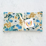 Oversized Eye Pillow in Rosa Floral Blue Canvas