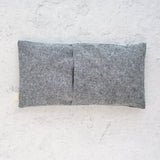 Black Linen Echinacea Oversized Eye Pillow