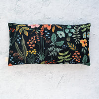 Oversized Eye Pillow in Amalfi Herb Garden Canvas Black