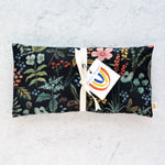 Oversized Eye Pillow in Amalfi Herb Garden Canvas Black