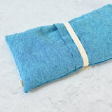 Quarry Teal Linen Oversized Eye Pillow
