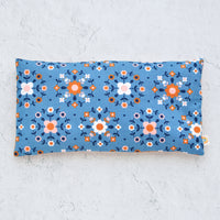 Oversized Eye Pillow in Folkometry Denim Blue and Linen