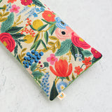 Oversized Eye Pillow in Garden Party Canvas and Linen