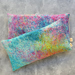 Weighted Eye Pillow in Bright Dust Dye Rainbow