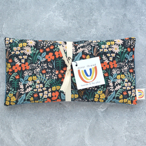 Weighted Eye Pillow in Meadow Black Canvas
