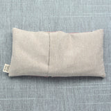 Weighted Eye Pillow in Black Eyed Peas Mauve Canvas