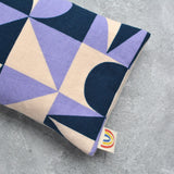 Weighted Eye Pillow in Purple Building Blocks Canvas