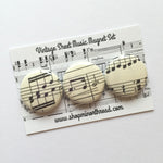 Vintage Sheet Music Magnet Set