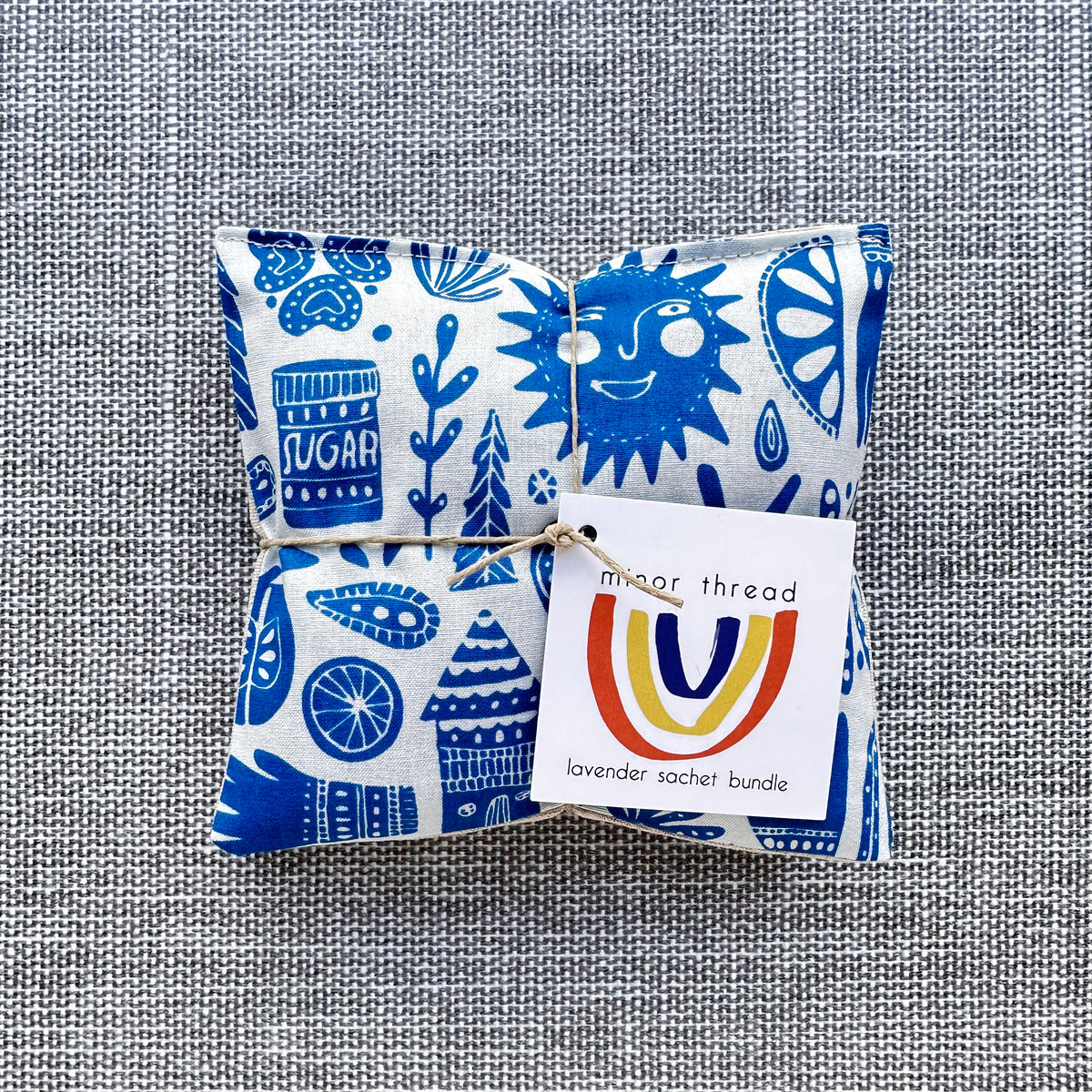 Lavender Sachets in Kindred Fable Blue Set of 2 – Minor Thread